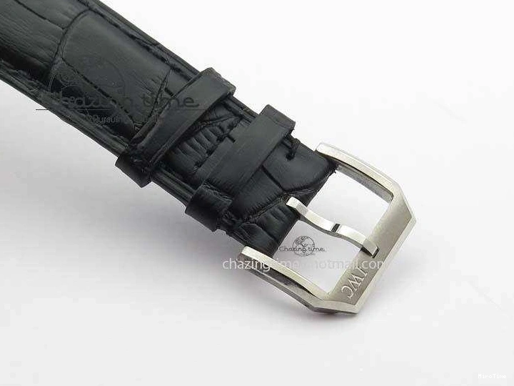 MIROTIME 0407 Portuguese IW544404 SS Gray Dial On Black Leather Strap A Practical 7259